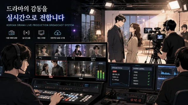 Korean drama live production broadcast system