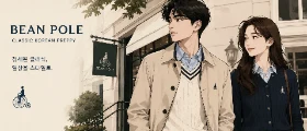 Bean Pole classic Korean preppy fashion
