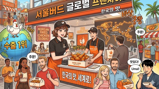 Korean fried chicken global franchise