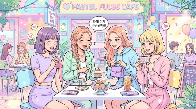 4th generation K-pop fresh pastel aesthetics