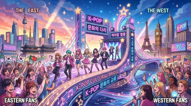 K-pop cultural bridge connecting East and West