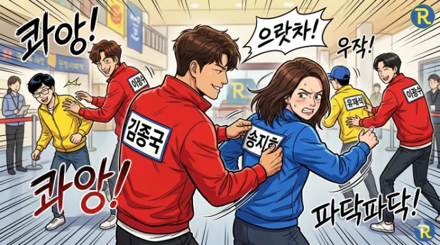 Running Man Korean variety show race track