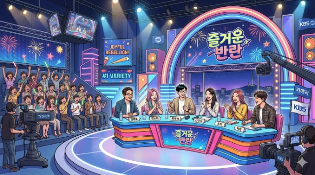 Korean variety TV show studio set