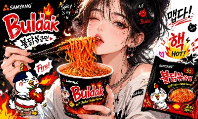 Samyang buldak fire noodles spicy