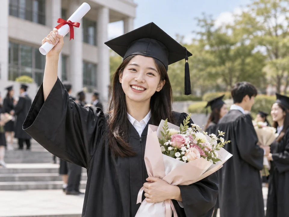 졸업 — Graduation — 졸업했어요 = I graduated