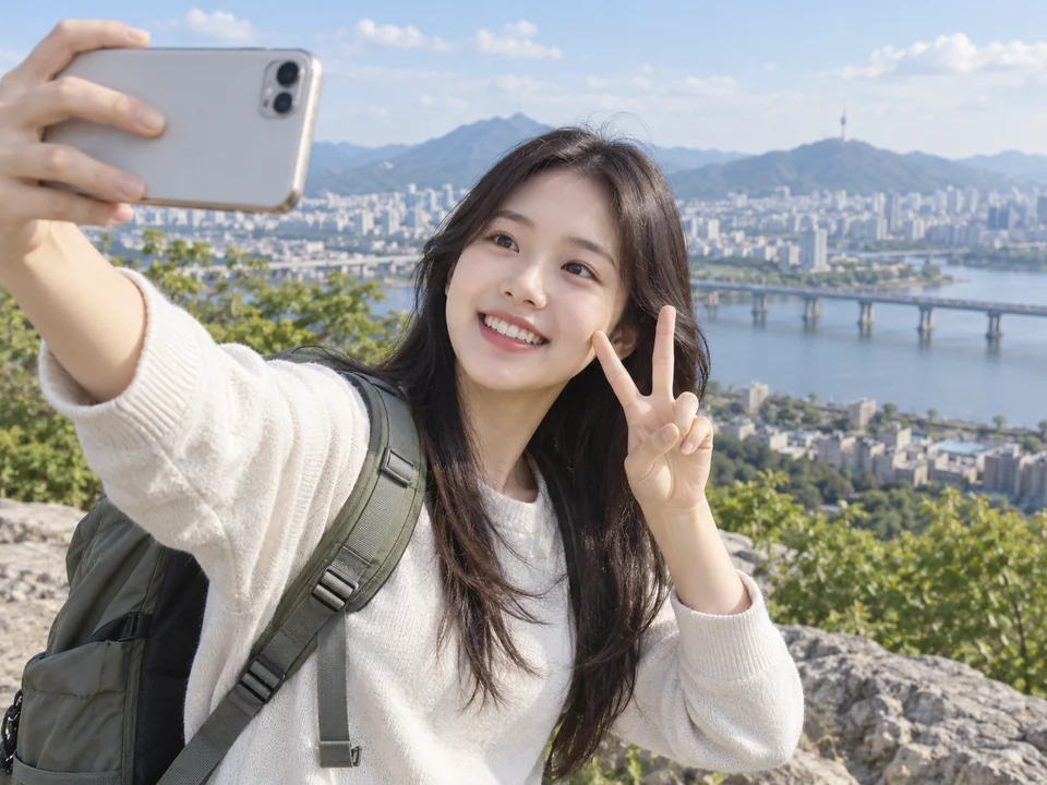 셀카 — Selfie — Konglish abbreviation of 셀프 카메라 (self camera)