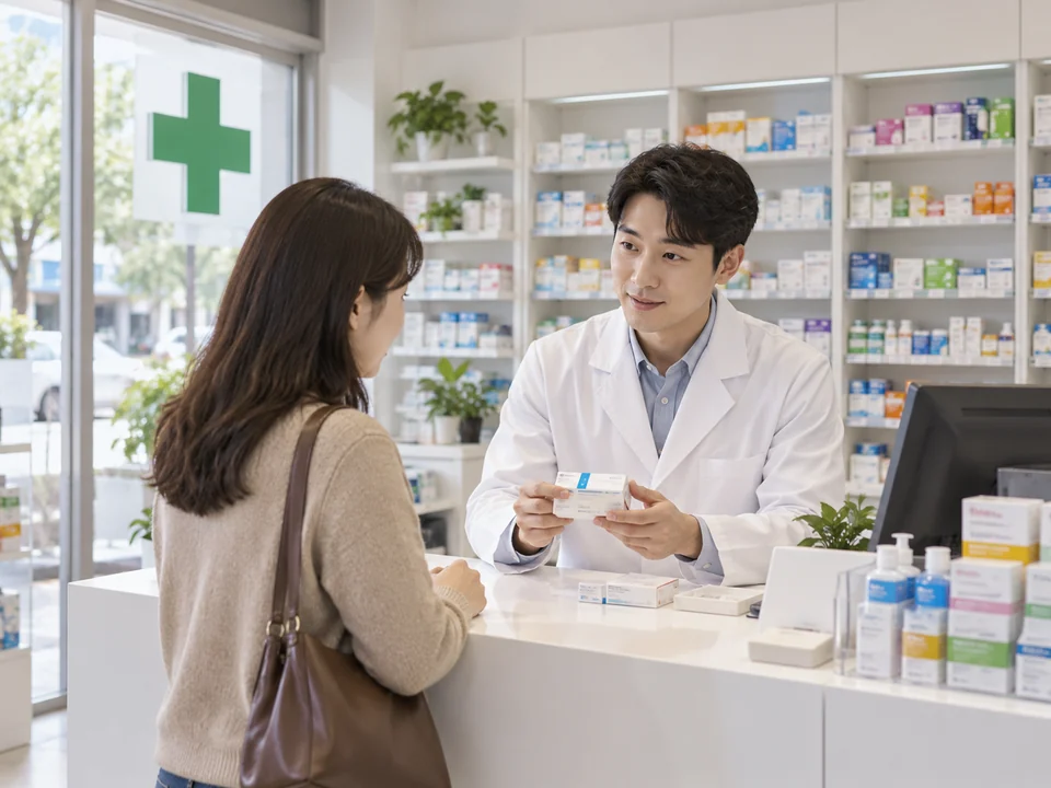 약국 — Pharmacy — 약 (medicine) + 국 (place)