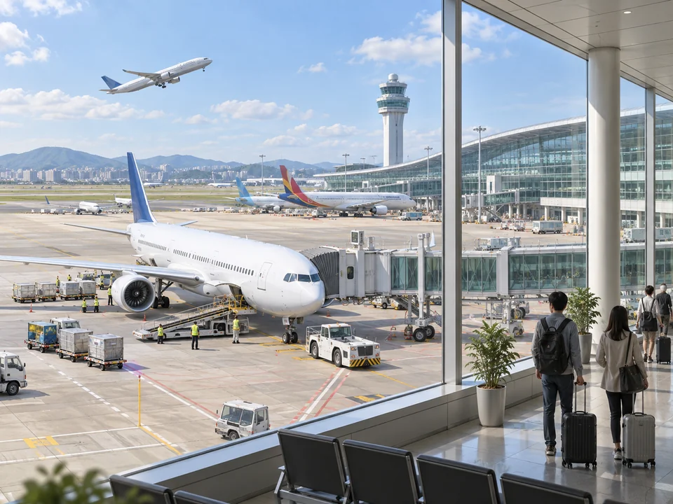 공항 — Airport — 공 (air/sky) + 항 (port)