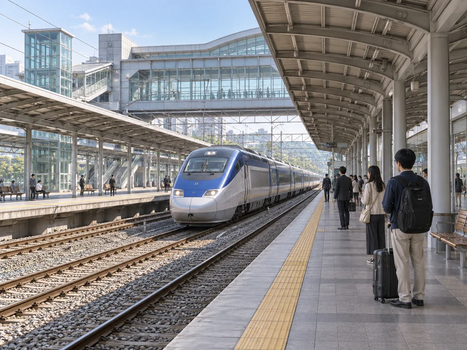 기차역 — Train station — 기차 (train) + 역 (station)