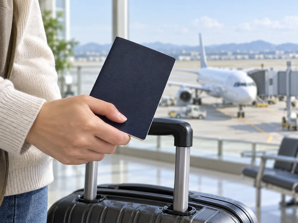 여권 — Passport — the same 여 as in 여행 (travel) + 권 (certificate/ticket)
