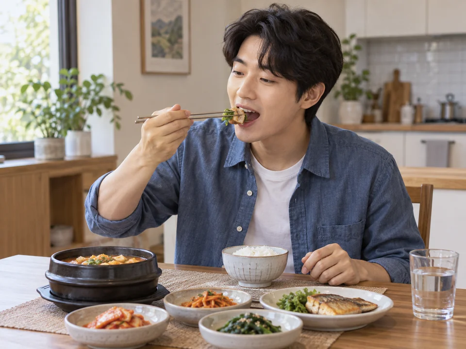먹다 — To eat — 먹어요 (polite present)