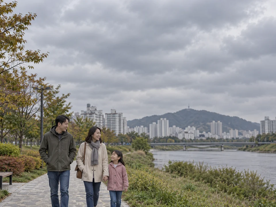 흐리다 — Cloudy / overcast