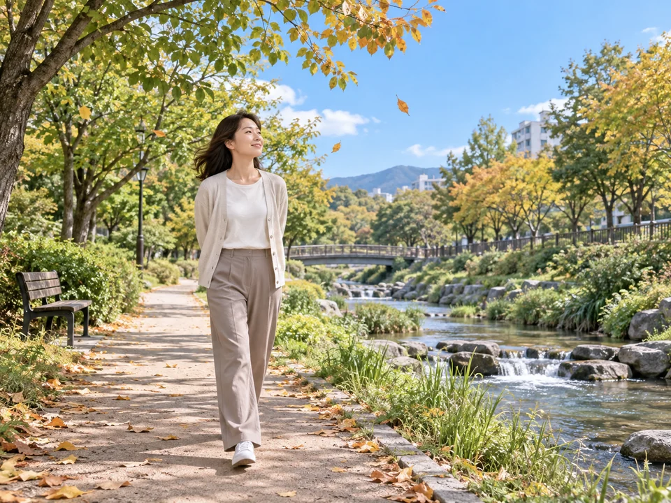시원해요 — It's cool / refreshing — pleasantly cool, like autumn air